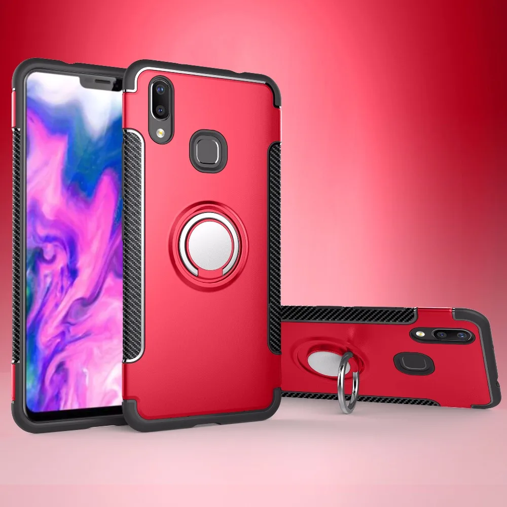 

Finger Ring holder case for your mobile phone VIVO X21 Cases TPU Brushed Back Case for BBK Vivo X21 Back Cover Shockproof shell