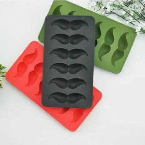 

Moustache shape Freeze Ice Cube Tray Mold Maker Random Colour Silicone Ice box ice pattern kitchen baking C0022