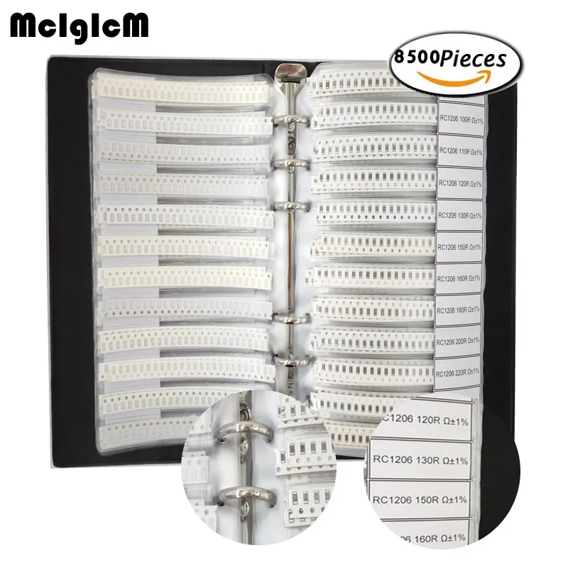 

1206 SMD Resistor Kit Assorted Kit 1% chip resistor element 170 values*50pcs