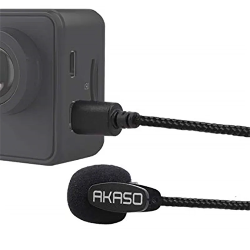AKASO V50 Pro external microphone for AKASO V50 Pro Action Camera 4k Sports Camera only AKASO V50 Pro external microphone for AKASO V50 Pro Action Camera 4k Sports Camera only
