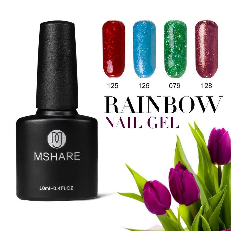 MSHARE 10 мл УФ гель для ногтей Vernis полуперманентный базовый верхний слой