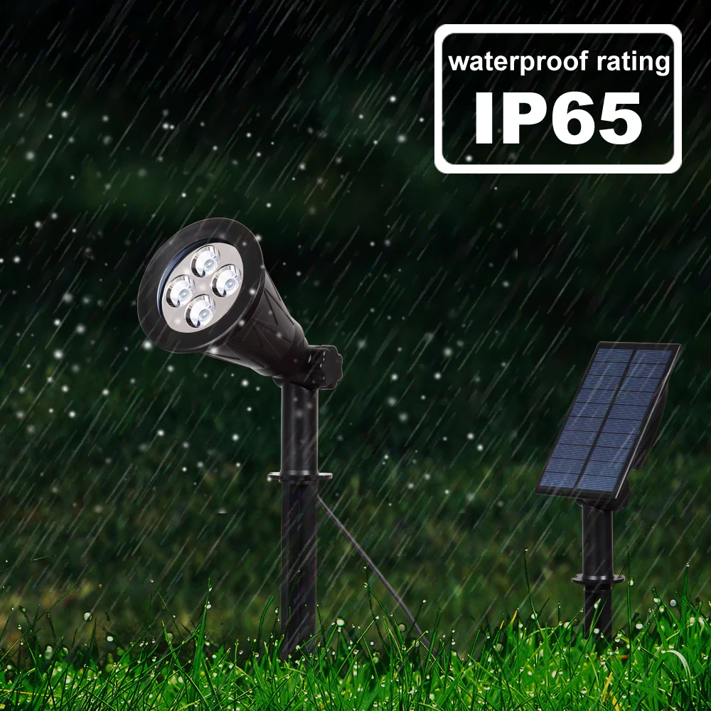 Pacote de Segurança Solares para Jardim do Pátio do Jardim Luzes de Parede Led ao ar Khlitec Solar Focos Livre Paisagem Luzes Lâmpadas Ajustável 2 8 Lâmpadas solares
