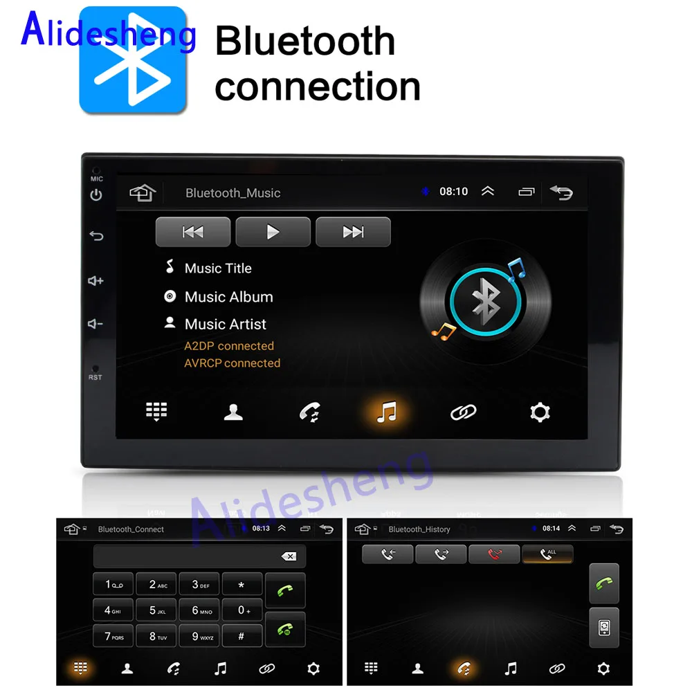 Best Android 8.1 Car DVD player 2din Stereo Car Radio  For Hyundai Buick VW  Toyota  Nissan Peugeot Volkswagen Honda GPS navigation 3