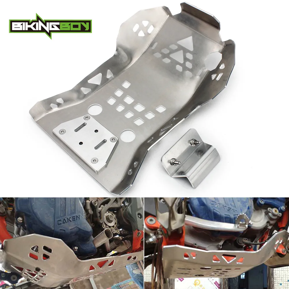 Противоскользящая пластина BIKINGBOY Enduro для KTM XC EXC 250 300 17 18 HUSQVARNA TE 250 300 Dirt Pit Bike Guard Cover протектор 1 шт