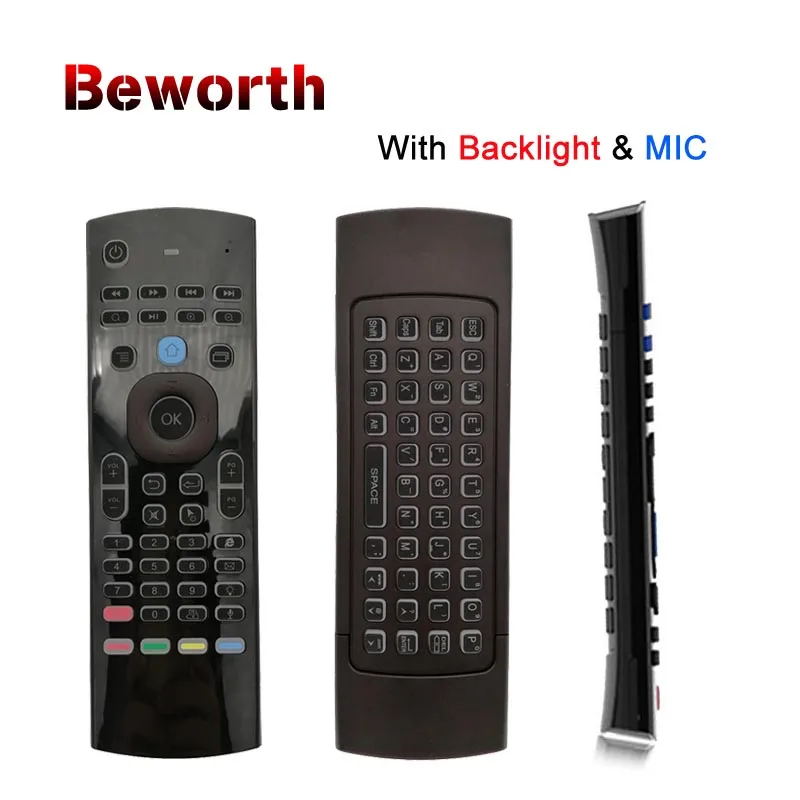 Russian T3 Backlight Mic 2.4G Fly Air Mouse with