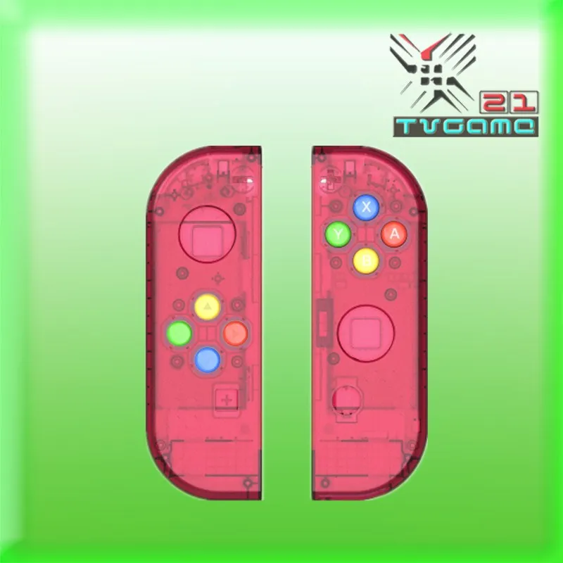 5 цветов OEM Корпус Замена Прозрачный чехол для консоли Joycon переключатель консоль LR контроллер запчасти для ремонта