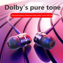 Сверхмощный сабвуфер наушники-вкладыши 3,5 мм Универсальный Смартфон ноутбук K Song Line control левый и правый канальный игровой наушник