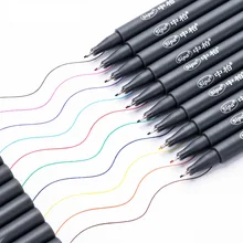 0,38 мм Fineliner маркерные ручки finecolorour Art Line Liner Pen Ассорти чернил на водной основе рисунок для художника граффити крючок волоконная ручка