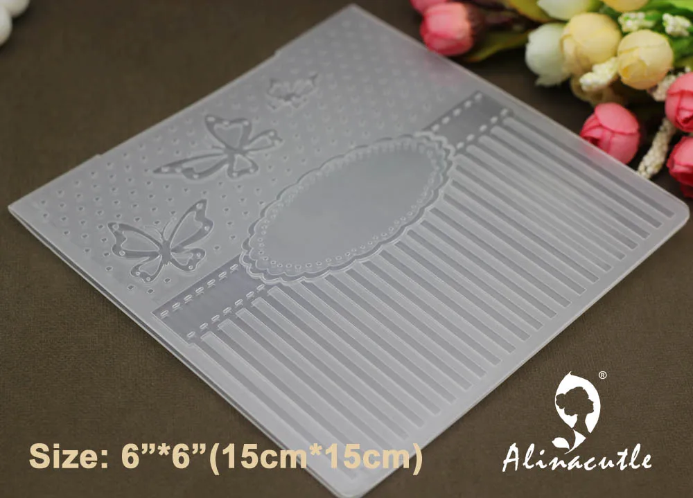 6 &quotX6&quot пластиковая папка для тиснения альбом скрапбукинга карта бабочка фон