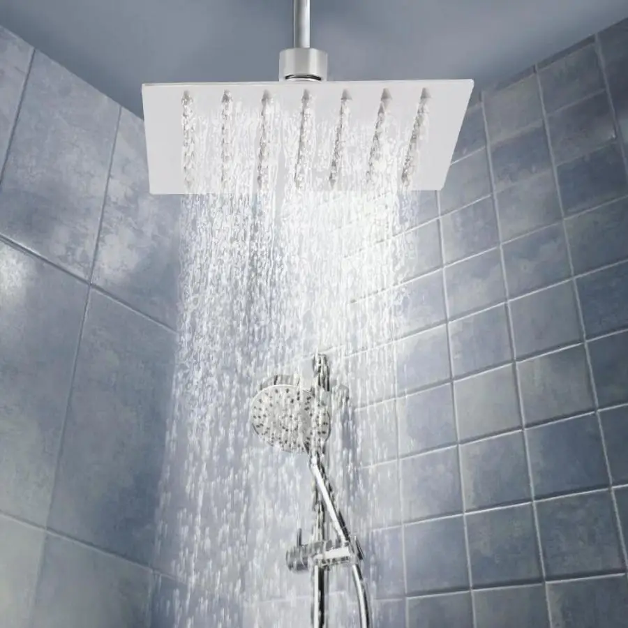 

304 Stainless Steel Shower Head Supercharged Bathing Shower Sprayer Head 6 inches Top Ceiling Spray showerhead