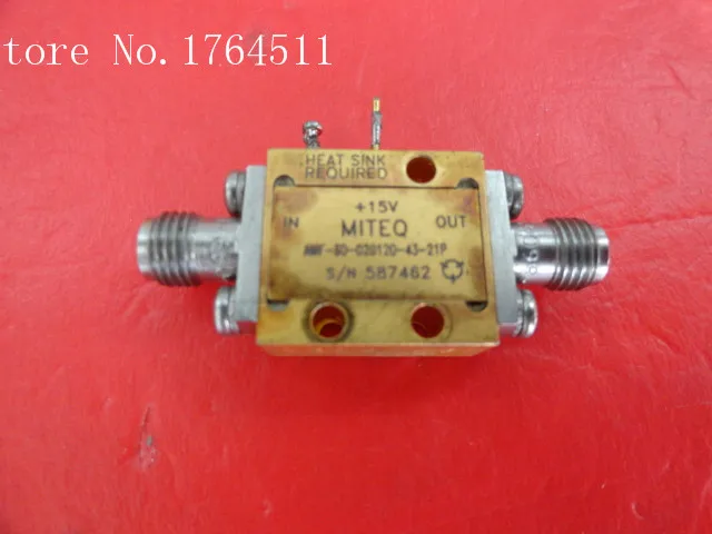 

[BELLA] MITEQ AMF-3D-020120-43-21P 2-12GHZ 15V SMA supply amplifier