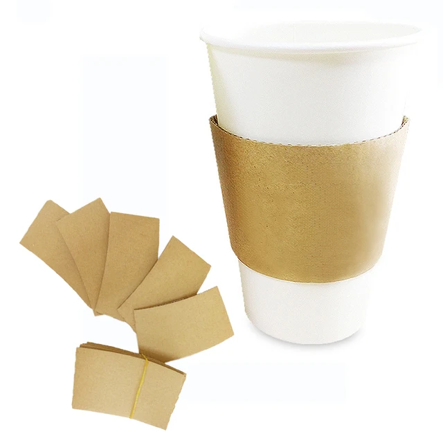 Disposable Corrugated Paper Cup Holder Take out Paper Solid Heat