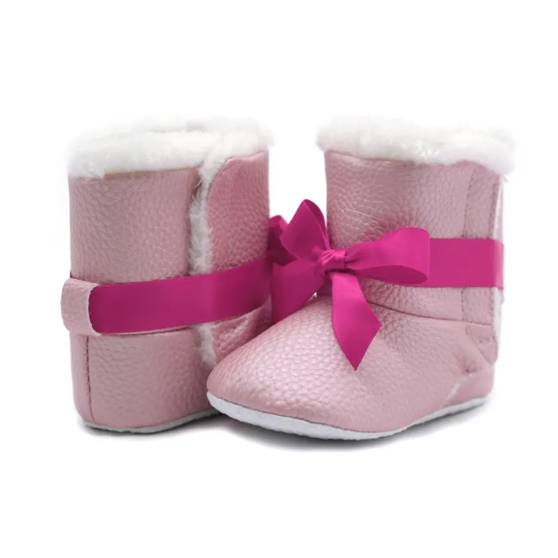 Winter Warm Baby Girls Princess Sweet Winter Boots First Walkersborn Cashmere Infant Toddler Kids Winter Shoes