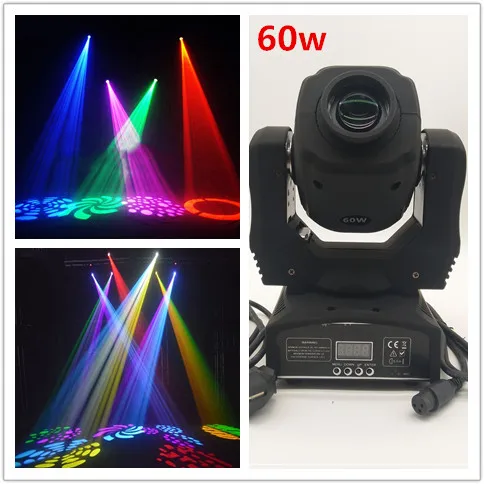 

Fast delivery 60W LED moving head light color pattern party spotlight DMX voice control dedicated KTV disco dj stage lighting