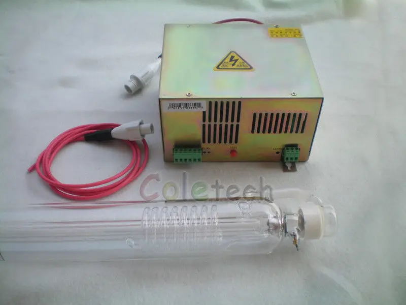 

40W CO2 Laser tube 70cm + Power Supply 40W 110V Engraver Cutter