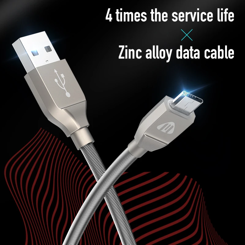 Jellico المصغّر usb كابل المعادن كابل الشاحن لسامسونج Xiaomi هواوي HTC شاحن هاتف محمول يعمل بنظام تشغيل أندرويد سريع الكابلات مزامنة البيانات