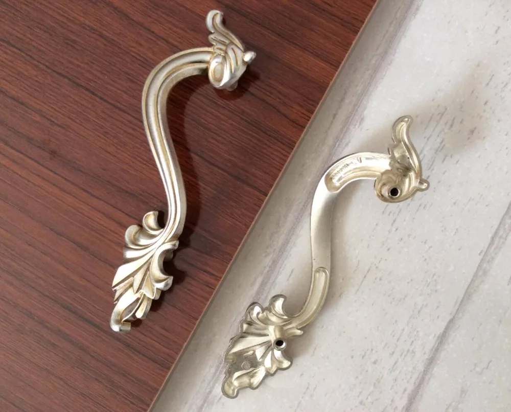 Pair Dresser Pulls Drawer Knobs Handles Cottage Kitchen Cupboard