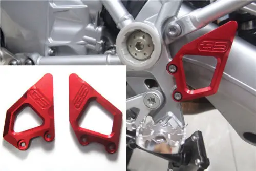 

Footrest Protector FootPegs Heel Plates Guard for BMW R1200 GS R1200GS R 1200 GS 2013 2014 Red