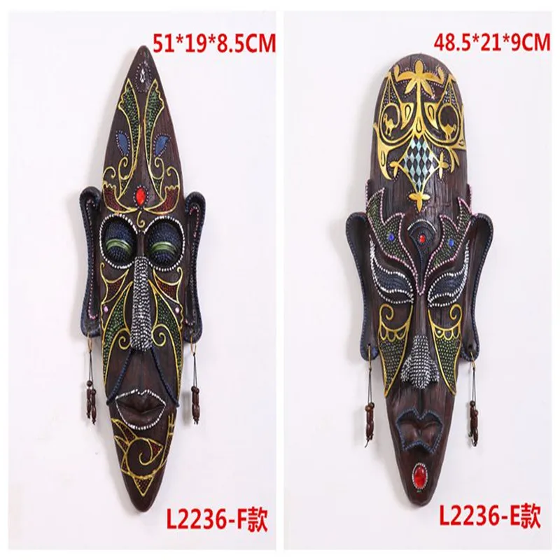 Фантастический дикий цветной рисунок африканские фигурки маска на стену с серьгами творческий восстановление древних KTV бар Декор