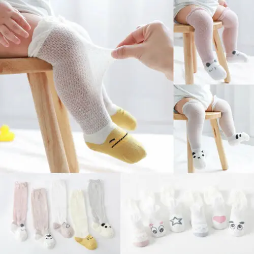 

Hot Toddler Baby Girl Boy Cotton Knee High Socks Anti-mosquito Stockings For 1-3Y