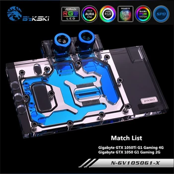 

Bykski N-GV1050G1-X Full Cover GPU Water Block For VGA Gigabyte GTX1050 GTX1050TI Graphics Card Heatsink