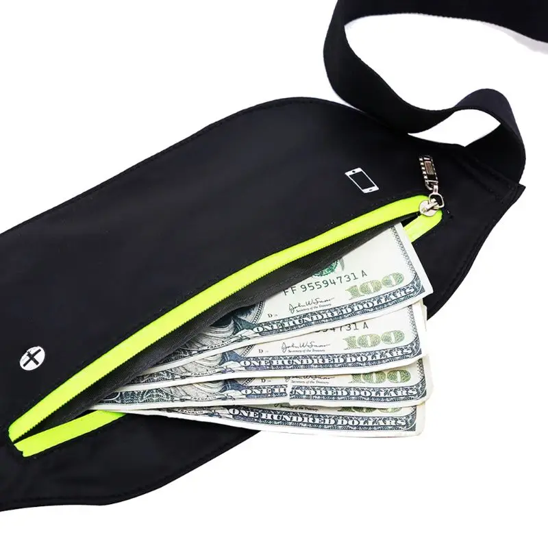 Прочная Спортивная поясная сумка для бега, поясная сумка-пояс на талию для путешествий, тонкий ремень, чехол для телефона, регулируемые ремни для мужчин и женщин