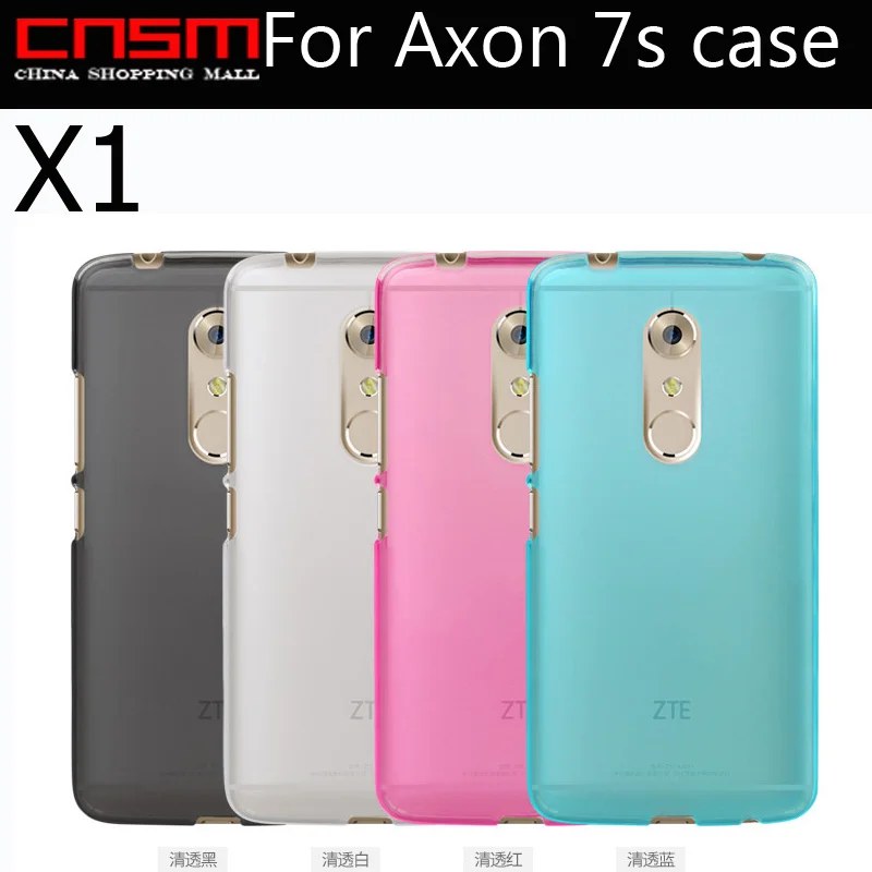 1/lot Support online tracking Free Shipping New Clear Silicone Case Crystal Skin Cover TPU for ZTE Axon 7s | Мобильные телефоны и