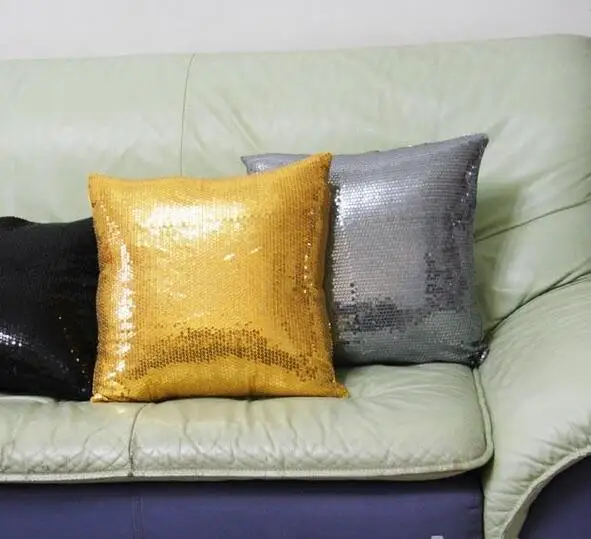 40cm Creative Goldsilverredgreyblack Sequins Cushion Cover Classy Red And Gold Decorative Pillows 40cm Creative Goldsilverredgreyblack Sequins Cushion Cover Classy Red And Gold Decorative Pillows
