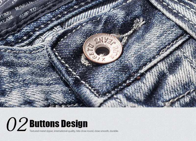 Итальянские винтажные Дизайнерские мужские джинсы синего цвета Slim Fit пуговицы джинсовые брюки брендовые джинсы мужские модные