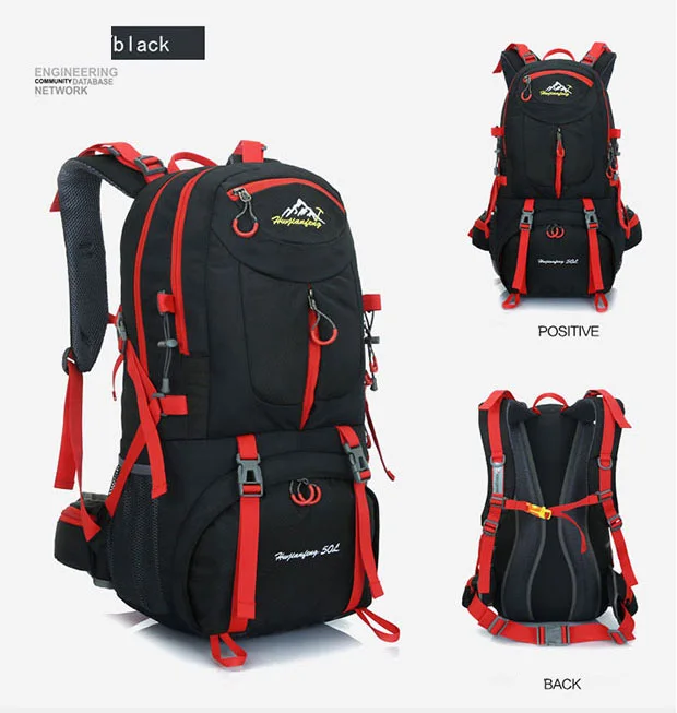 Mochila de Trekking 60l à Prova Dwaterproof Água Esportes Mochila Viagem Escalada Montanha 40l Caminhadas Acampamento Esqui Turista 50l 21 Mochilas escal.