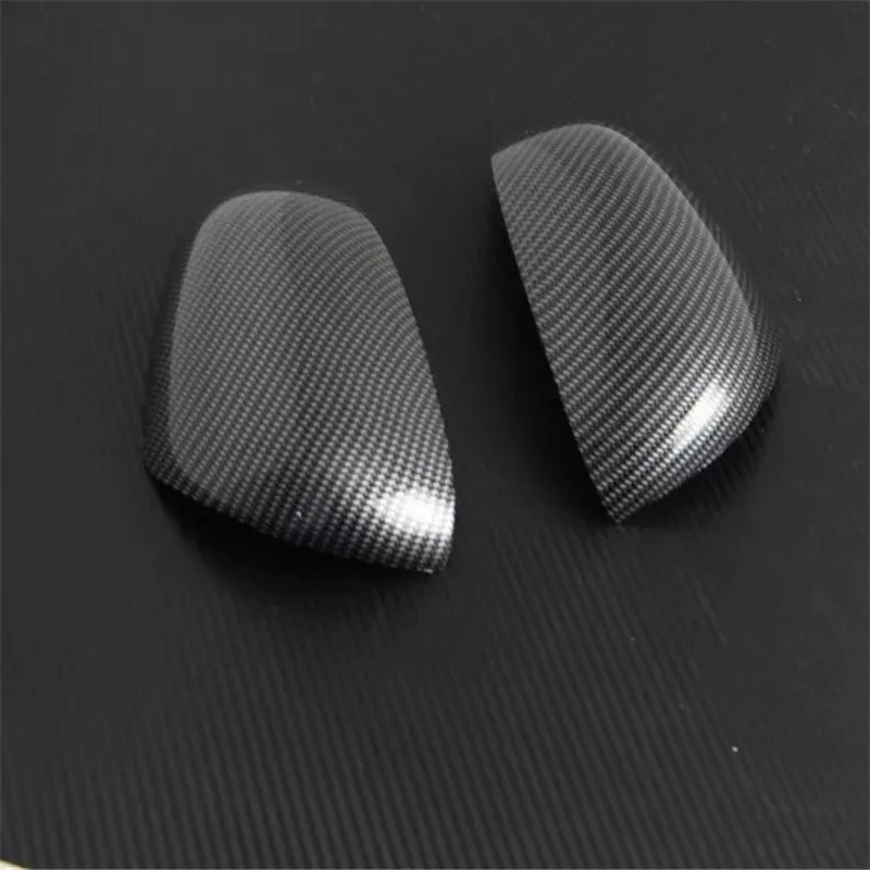 

car auto cover For Smart fortwo 2015 2016 2017 ABS plastic carbon fiber pattern side fender wing rearview door mirror cap trim