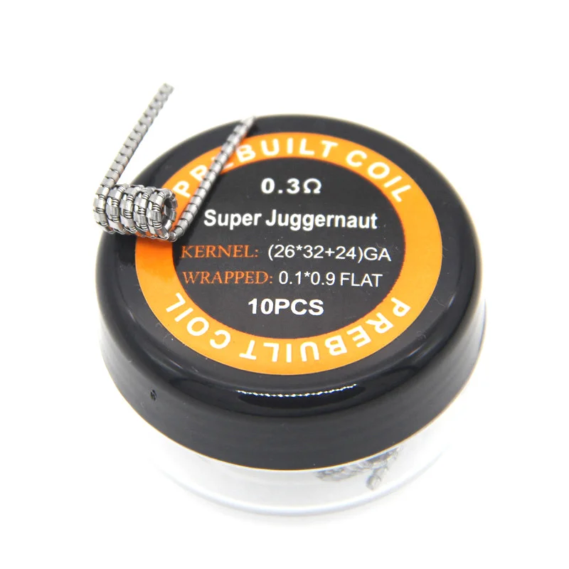 E XY Super Clapton Juggernaut готовые катушки для лестницы полуступенчатые намотки Fused RDA RTA DIY