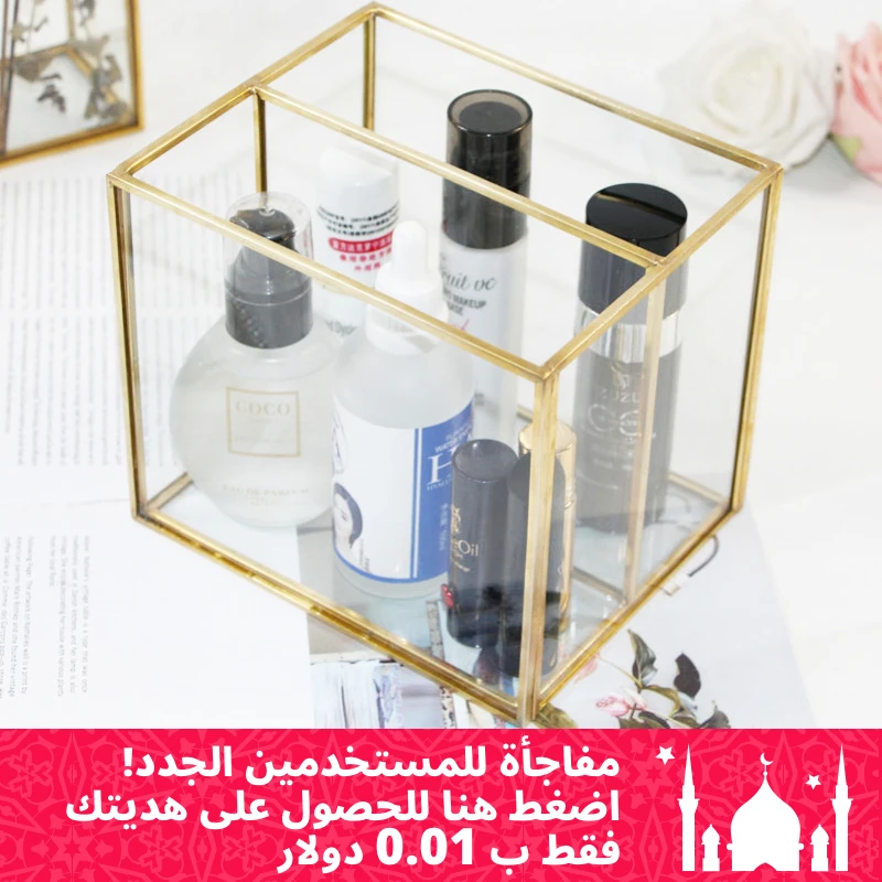 

Desktop Organizer Drawer Jewelry Case Cosmetics Cotton Swabs Holder Makeup Storage Box