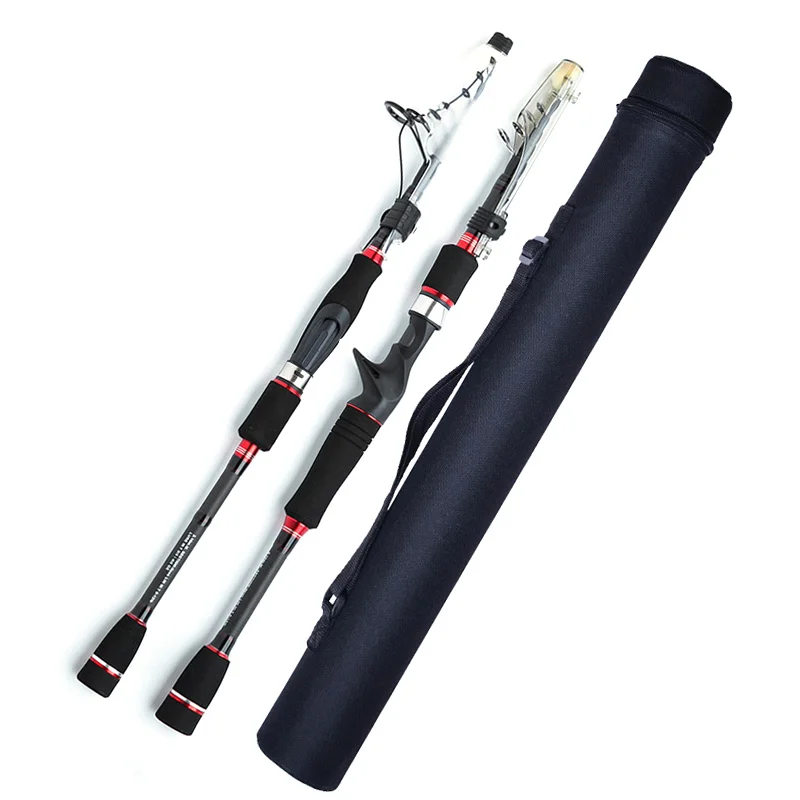 Телескопическая удочка для путешествий 1 95 m/2 4 7 m power Carbon Spinning casing Lure удилища с
