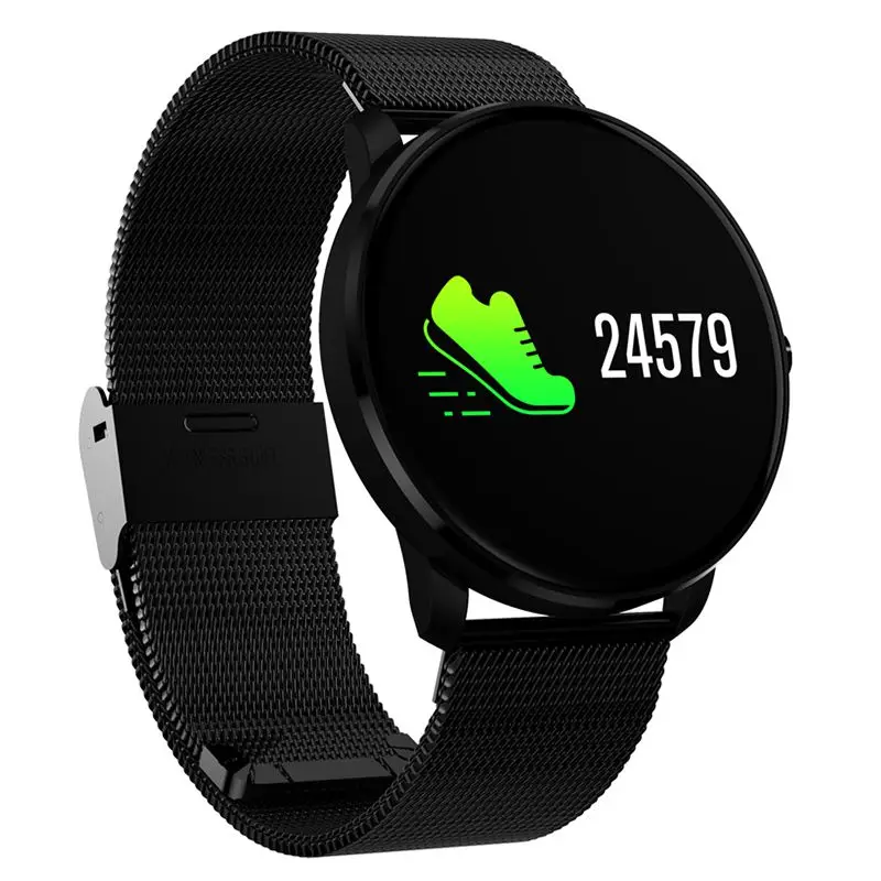 

Metal strap CF007S Color Screen Sport Smart Wristband Smart Watch CF007 Heart Rate Blood Pressure Oxygen Waterproof Fitness
