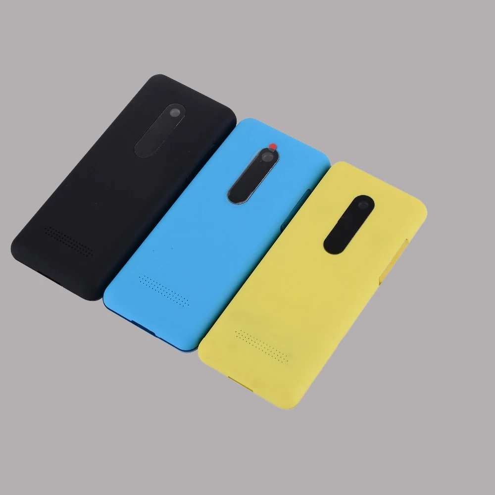 Чехол на заднюю крышку для Nokia Asha 206 2060 хорошее качество полный корпус две SIM карты