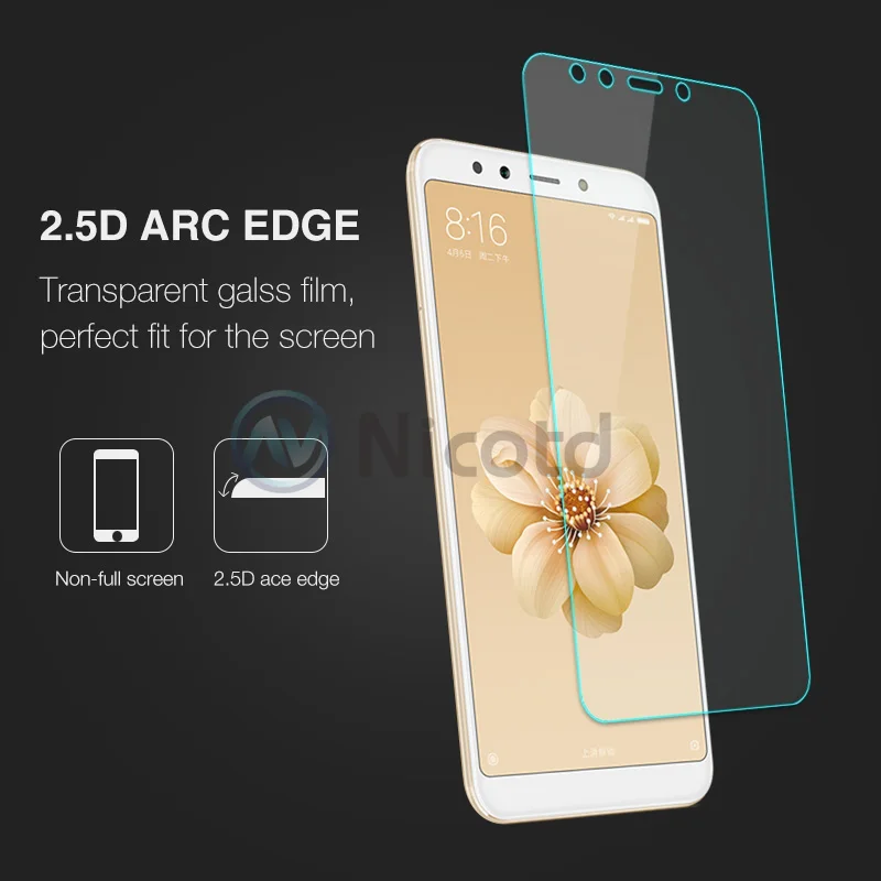 2 PCS Screen Protector For Xiaomi Mi A1 A2 MIX Clear Film Tempered Glass For Xiaomi Redmi 4A 6 6A Screen Protective Glass Film (4)
