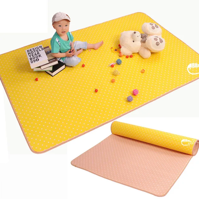 Hot! Solid Baby foam Play Mat / double faced Crawl Pad ,Play+Safety+Gym