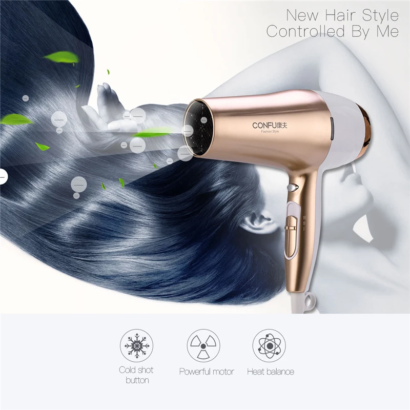 

Professional Strong Power 2200W AC Motor Hair Dryer For Hairdressing Barber Salon Tools Blow Dryer Low Noise Electric Hairdryer