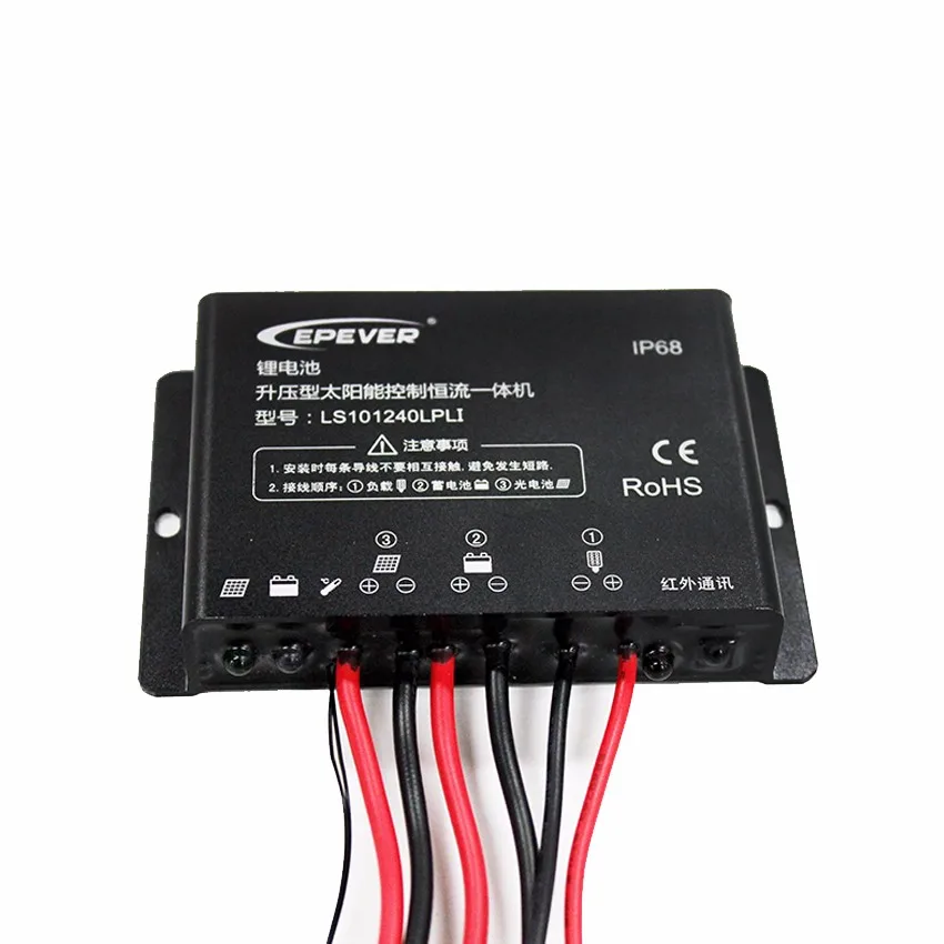 

EPSOLAR LS101240LPLI 10A 12V Solar charger controller timer IP67 Waterproof lithium battery