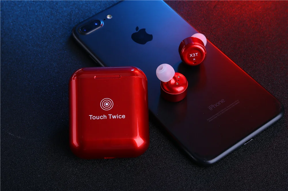 TWS X3T Bluetooth гарнитура беспроводная Bluetooth 4,2 наушники wtih зарядное устройство коробка бас X1t X2T обновленная для iPhone samsung Android