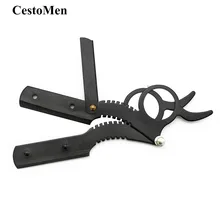 Мужская классическая Складная Парикмахерская бритва Cesto, профессиональная прямая бритва для бритья волос, бритва для бороды, острый держатель лезвия, ручные инструменты для бритья