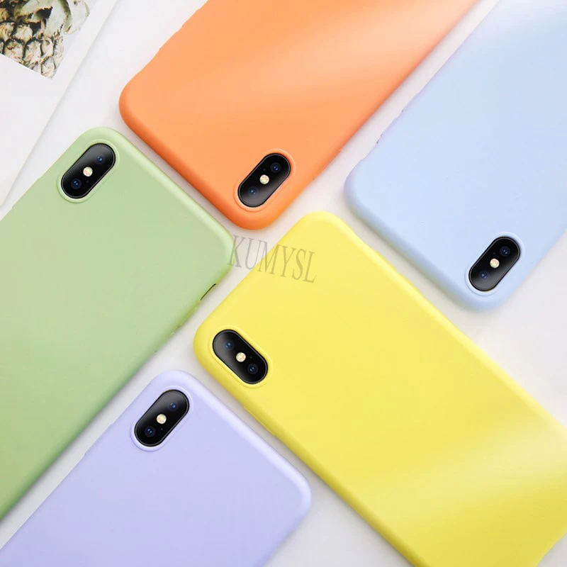 

Candy Color Silicone Case For Samsung Galaxy A50 A30 A40 A10 A20 A70 A60 A80 M10 M20 M30 A7 A6 A8 Plus 2018 A750 Soft Back Cover