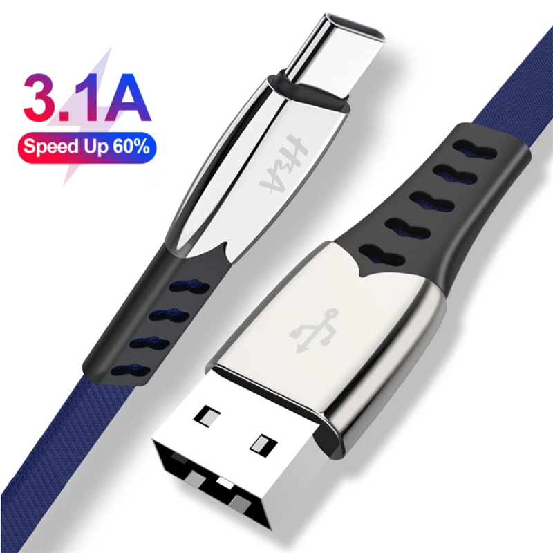 

H&A 3A 2019 Fast Charging Data USB Cable For iPhone 7 8 X XS Type C Cable For Samsung S10 For Huawei P30 Micro USB Xiaomi Cable