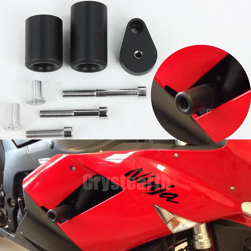 

Motorcycle Falling Protection No Cut Crash Pads Fairing Frame Protector Sliders For Kawasaki Ninja ZX6R ZX-6R ZX 6R 2007 2008
