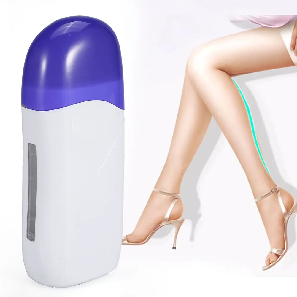 

Free Shipping High Quality ABS Women Depilatory Roll On Wax Heater Roller Waxing Cartridge Face Arm Leg Hair Removal Epilator