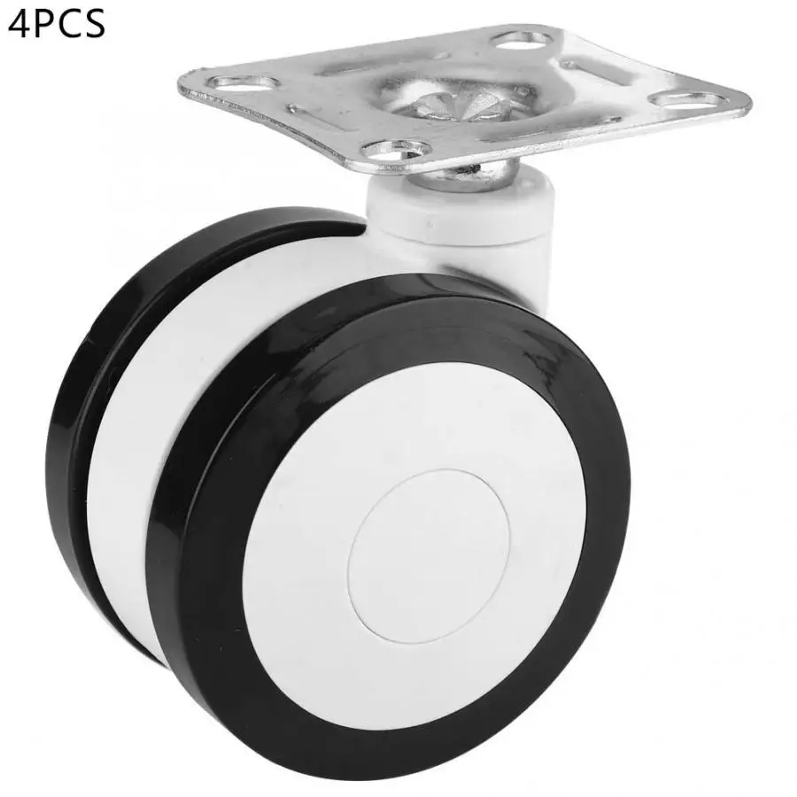 

Furniture Wheels 4PCS 3in Furniture Trolley Rack PU Caster Wheel Silent Fixed Brake Casters Caster Wheels