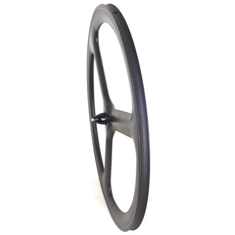 Sale Tri spoke road carbon wheels 3 spoke road bike carbon wheelset carbon road wheelset tubular wheels clincher wheels 24mm width 2