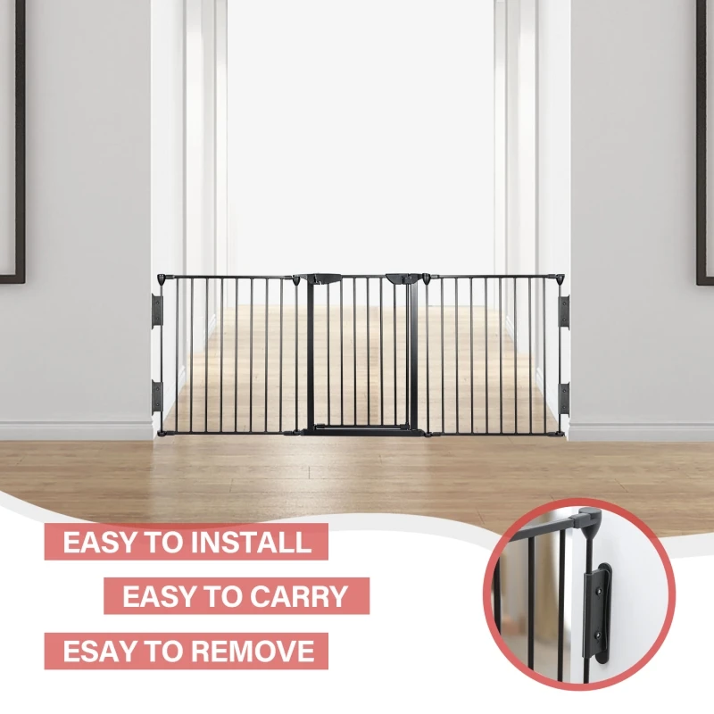 Auto-Safety-BBQ-Fire-Fireplace-Metal-Safety-Gate-With-Door-Lorce-Lock-Black_7_800x800
