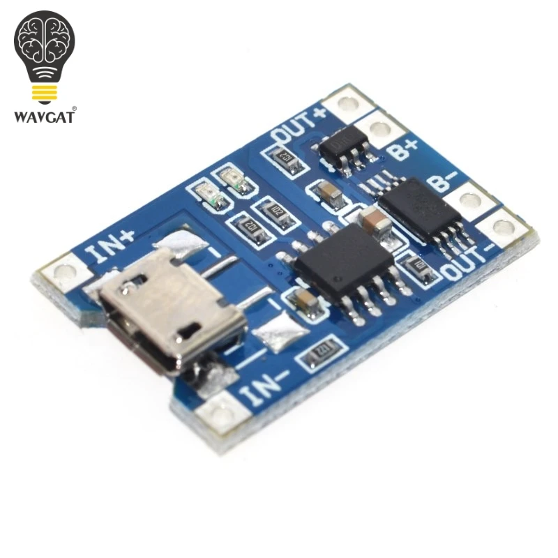 50 шт. умная электроника 5 в Micro USB 1A 18650 литиевая батарея зарядная плата с модулем